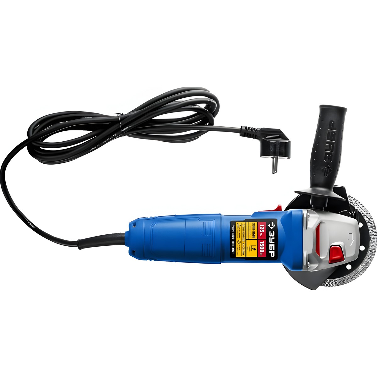 Шлифмашина угловая ЗУБР УШМ-П125-1500 ЭПСТ