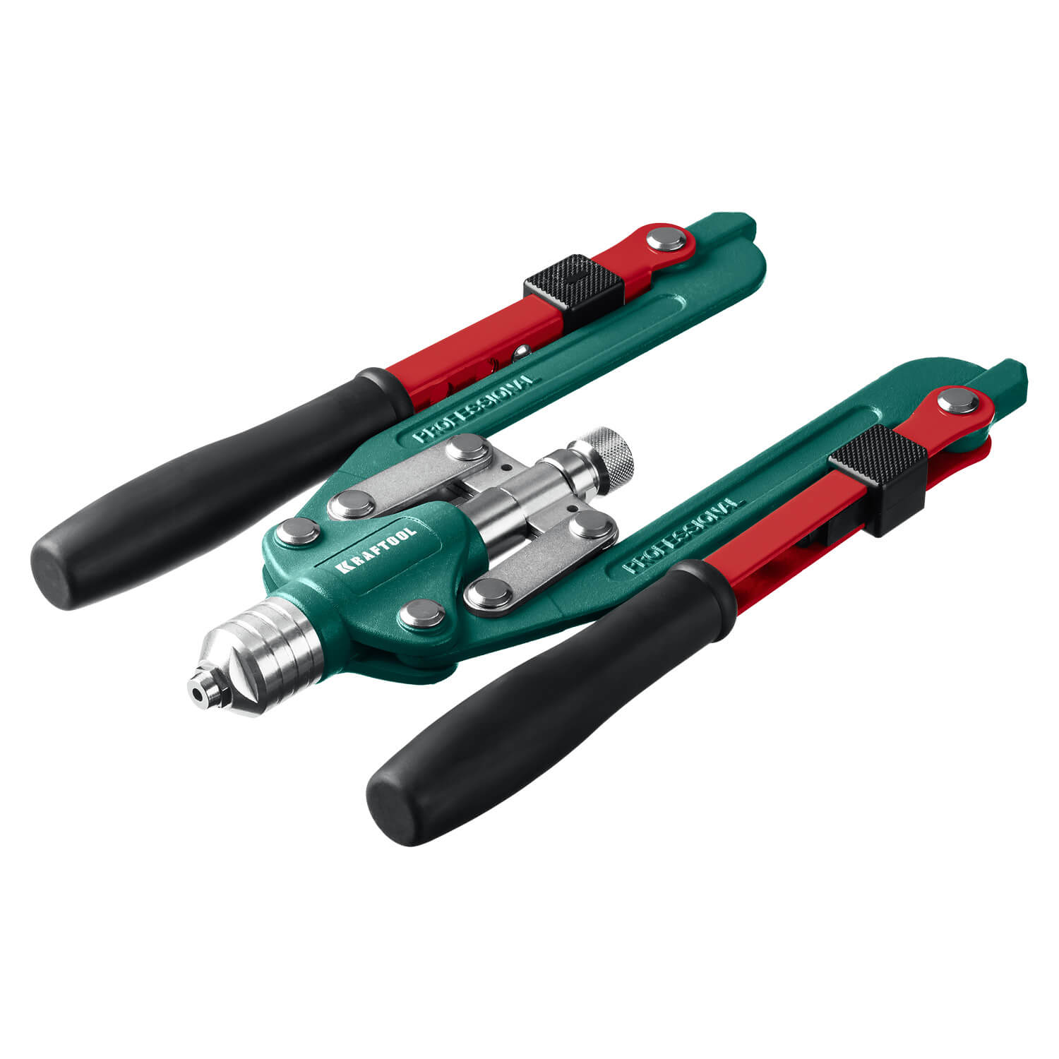 Заклепочник KRAFTOOL Combo-M12, комбинированный, складной (3 вида заклепок, в кейсе) 31182_z01