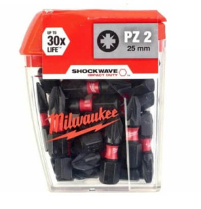 Бита PZ2 х 25 мм (25 шт.) ShW GEN III MILWAUKEE 4932430864