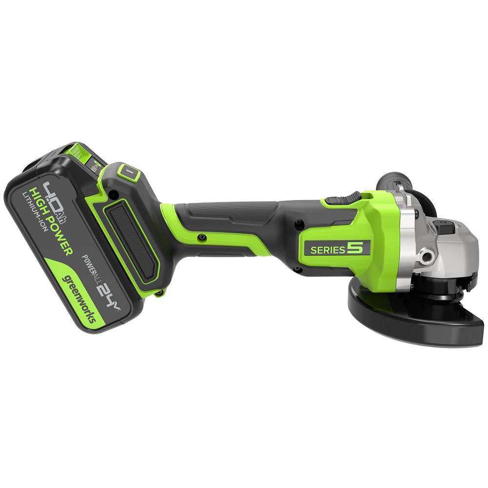 Шлифмашина угловая аккумуляторная GREENWORKS AG590 3201007CUB