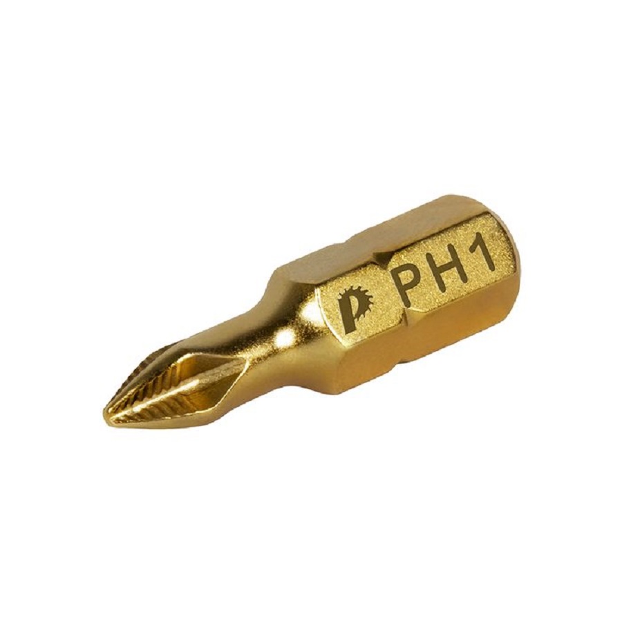 Бита отверточная PH 1 х 25 мм Tin (1 шт.) "Эксперт" ПРАКТИКА 037-008