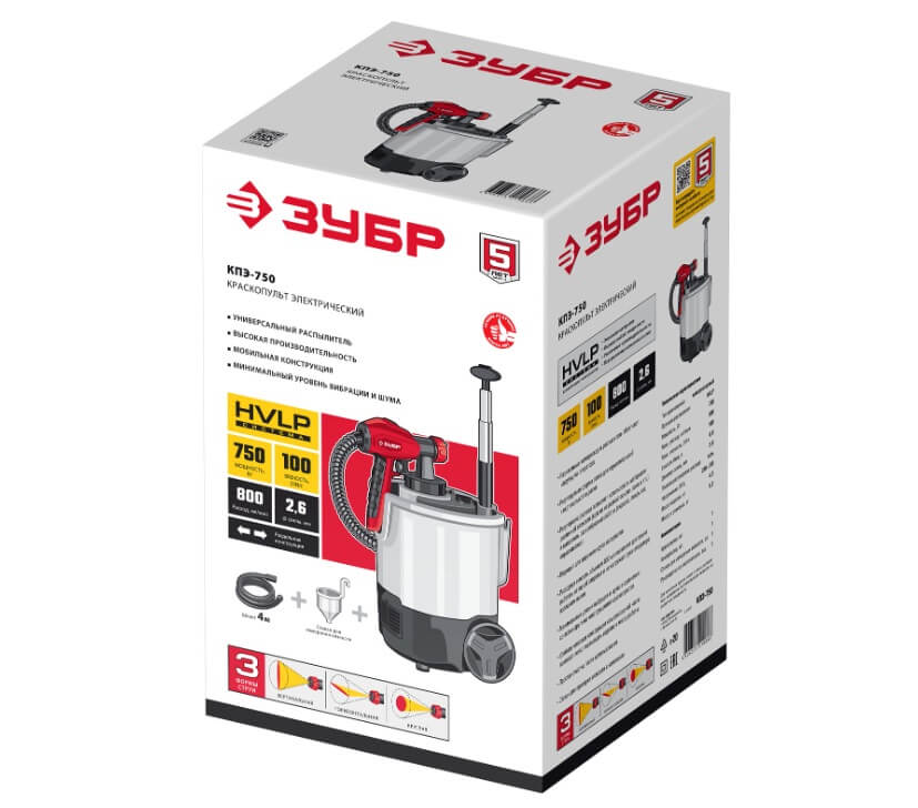 Краскопульт ЗУБР КПЭ-750