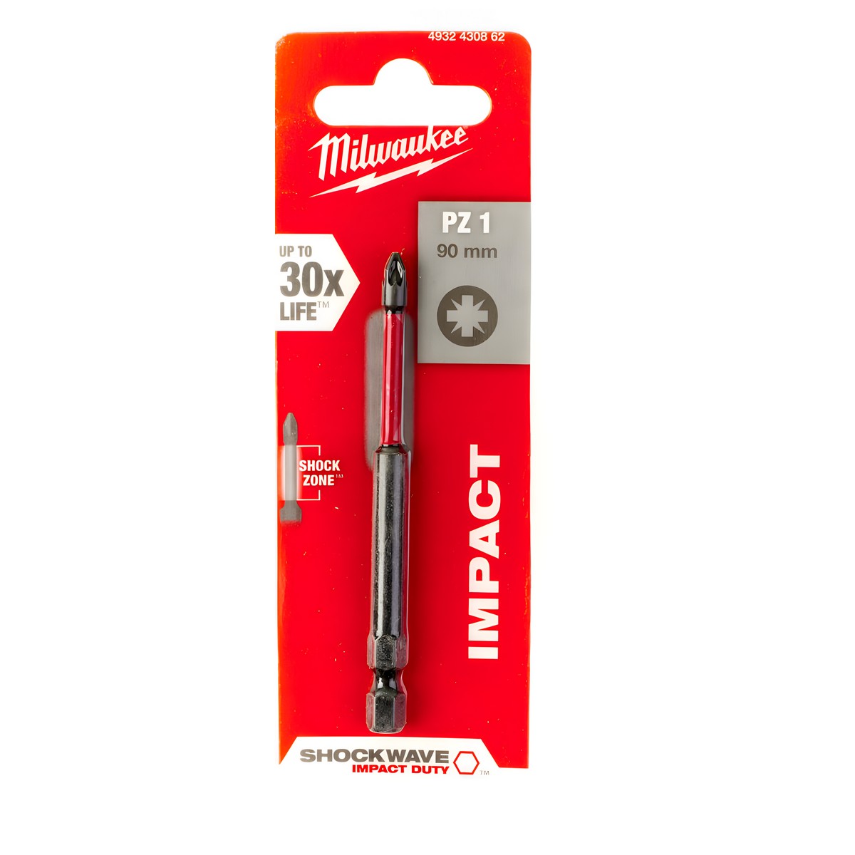 Насадка PZ 1 х 90 мм (1 шт.) Shockwave MILWAUKEE 4932430862