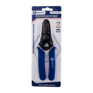 Клещи для снятия изоляции 170 мм (0.6-2.6 мм) КОБАЛЬТ 246-456
