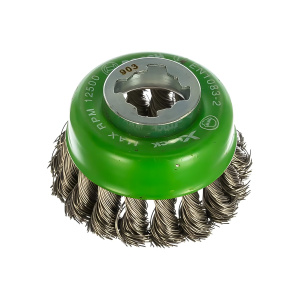 Щетка чашечная 75 мм X-LOCK (для УШМ, нерж. сталь 0,5 мм) BOSCH 2608620729