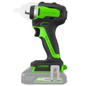 Гайковерт аккумуляторный ударный GREENWORKS G24IW200K2 3803607CUA