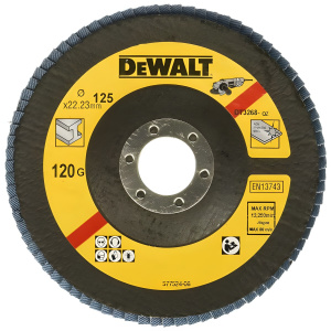 Круг лепестковый 125 х 22.2 мм, 120G, тип 29 Extreme DeWalt DT3268-QZ