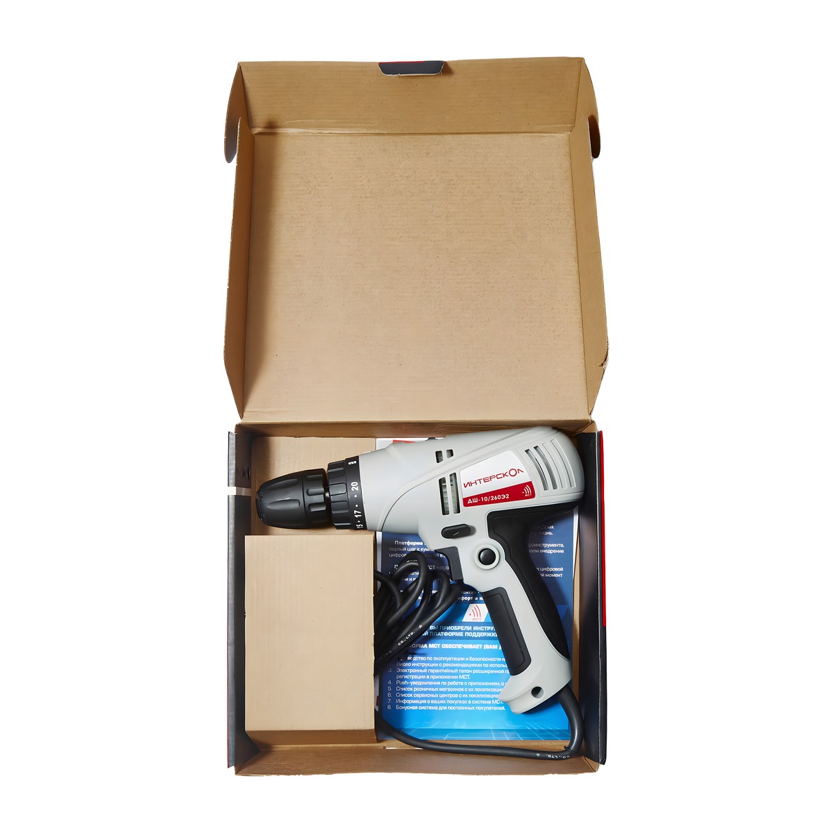Дрель-шуруповерт ИНТЕРСКОЛ ДШ-10/260Э2