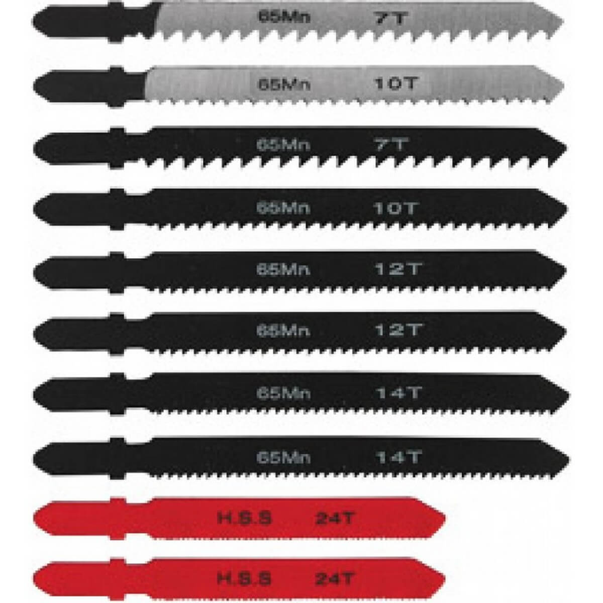 Набор пилок 10 шт. FELISATTI (дерево/металл/керамика)