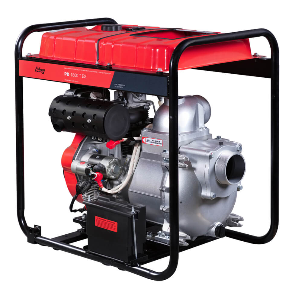 Мотопомпа FUBAG PD 1800T ES (для сильнозагрязненной воды)