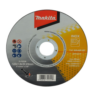 Диск отрезной 125 х 1.0 х 22.2 мм (нерж. сталь) MAKITA D-75530