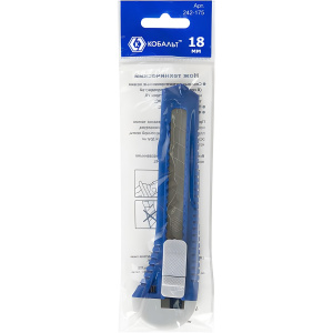 Нож технический 18 мм, пластиковый корпус КОБАЛЬТ 242-175