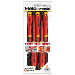 Набор отверток диэлектрических, 5 шт. (SL/PH) FELO E-Slim Ergonic 41385198