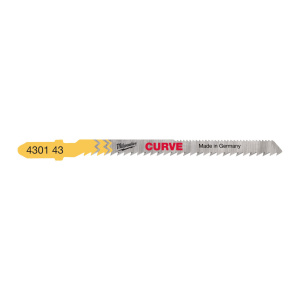 Полотна для лобзика CURVE (5 шт., 75 мм хвостовик T) MILWAUKEE 4932430143