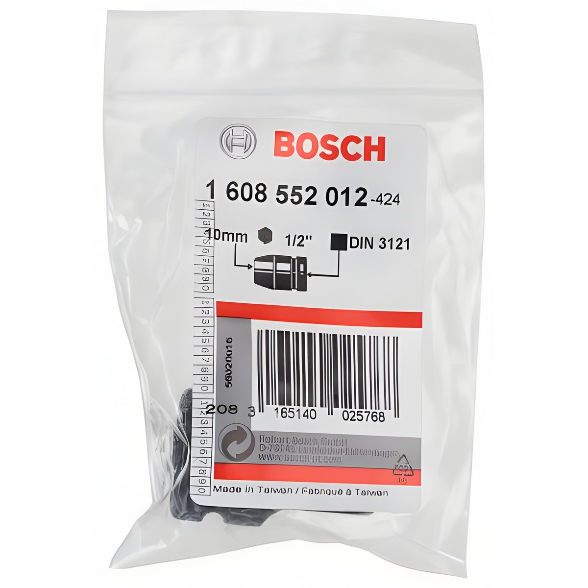 Головка ударная 1/2" 10 х 40 мм (М 6) BOSCH 1608552012