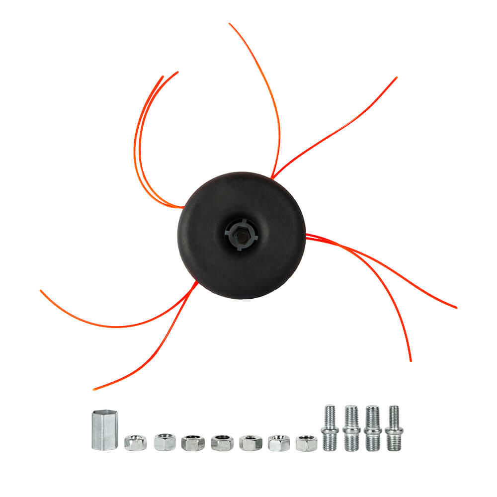 Головка триммерная DDE Wind9, 8-ми прутк., универсальная (11 адаптеров М7-М10) 240-713