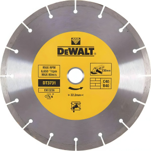 Диск алмазный 230 х 2.3 х 22.2 мм (универсальный) DeWalt DT3731-QZ