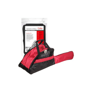 Чехол-сумка для бензопилы COFRA RC-5113 (410х265х250 мм + 400х130 мм для шины, черн/борд, синтетика)