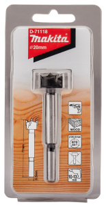 Сверло Форстнера 20.0 х 77 мм STANDART MAKITA D-71118
