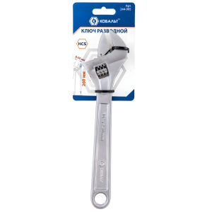 Ключ разводной 260 мм, ширина захвата 35 мм КОБАЛЬТ 244-995