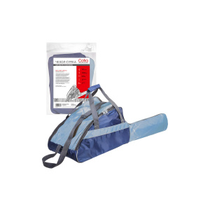 Чехол-сумка для бензопилы COFRA RC-5124 (410х265х250 мм + 400х130 мм для шины,т.син/голуб,синтетика)