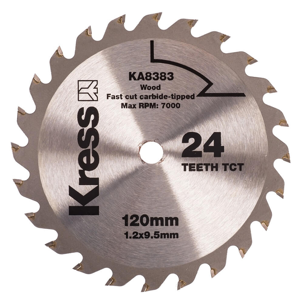 Диск пильный 120 х 1.2 х 9.5 мм 24T TCT (по дереву) KRESS KA8383