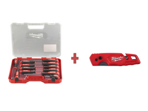 Набор MILWAUKEE "ЛЕТНИЕ ПОДАРКИ" №5 (Набор отверток 12 пр. + нож складной) 493310010