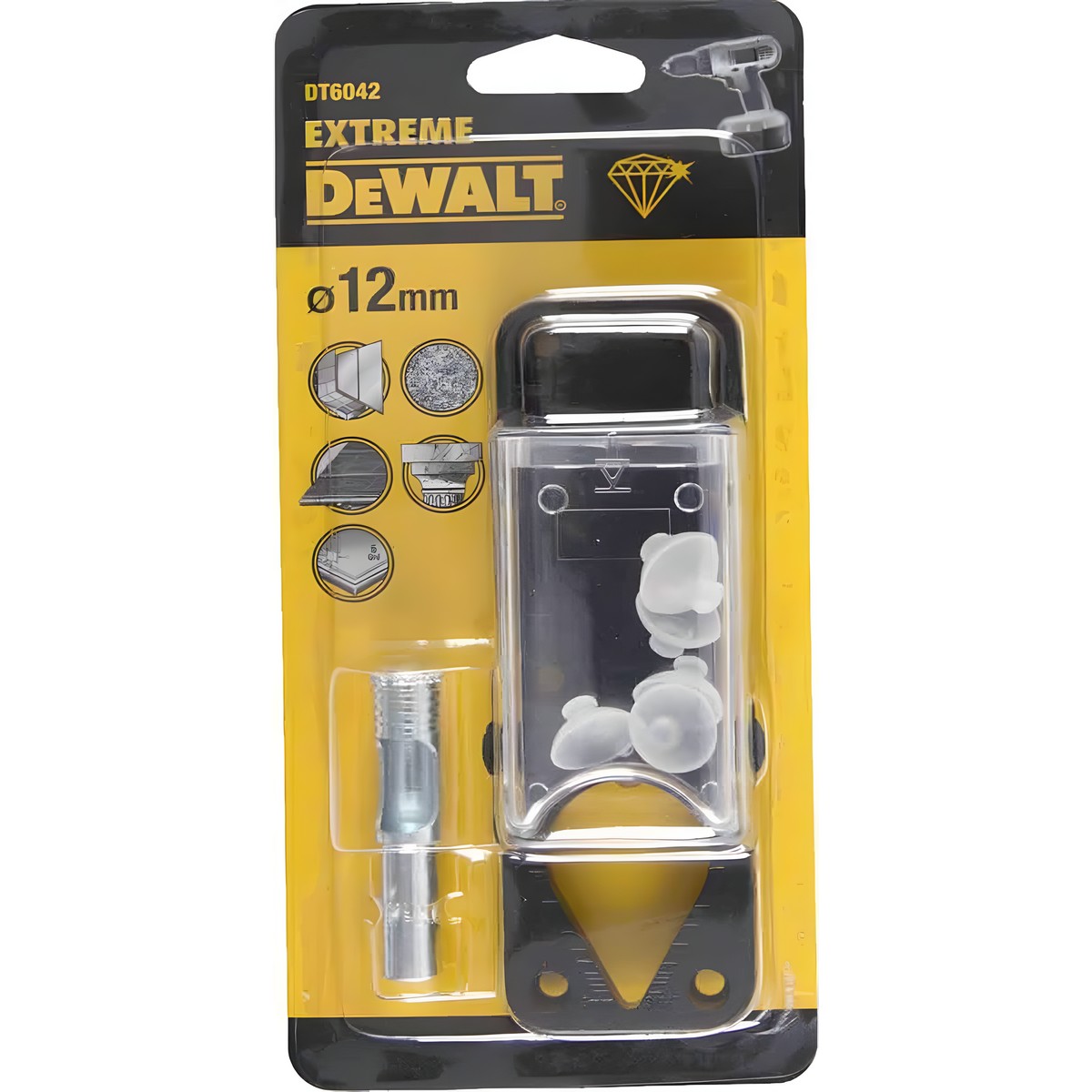 Сверло алмазное по керамике 12 мм (с системой подачи воды) DeWalt DT6042