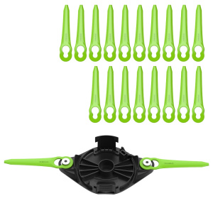 Ножи пластиковые GREENWORKS с диском для двухсторонней установки (20 шт.) 2963607