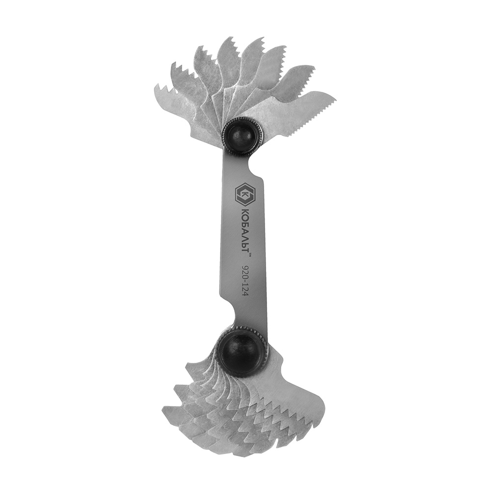 Набор резьбовых шаблонов (17 шт., дюймовые, 4TPI - 28TPI) КОБАЛЬТ 920-124