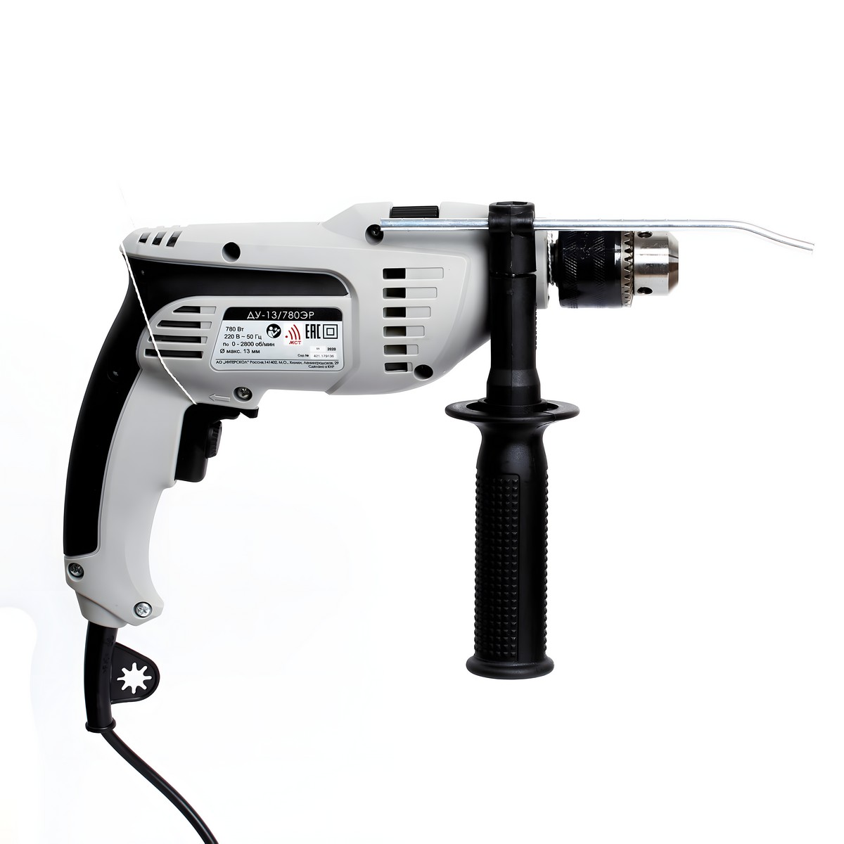 Дрель ударная ИНТЕРСКОЛ ДУ-13/780ЭР
