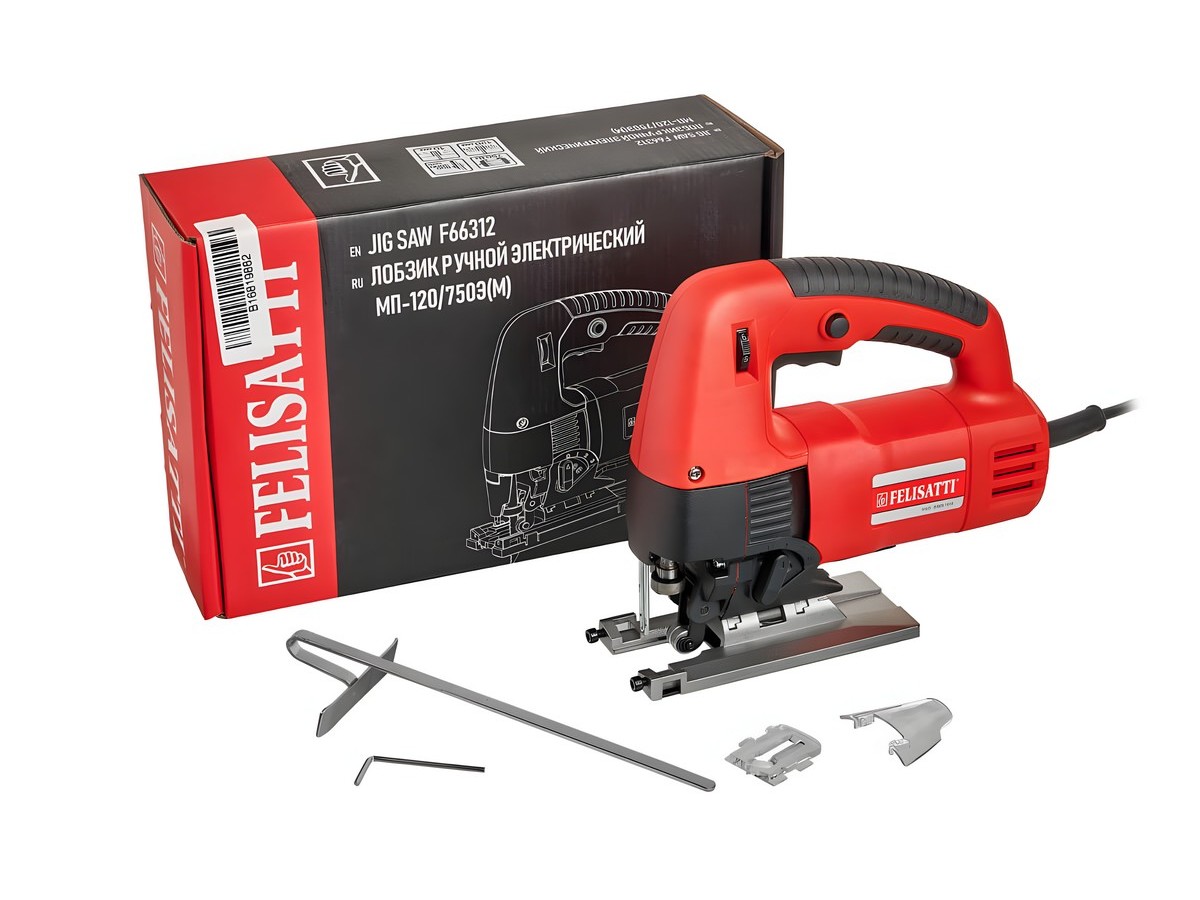 Лобзик FELISATTI МП-12/750 Э (750ВТ,120мм, рег.об.,маятник)