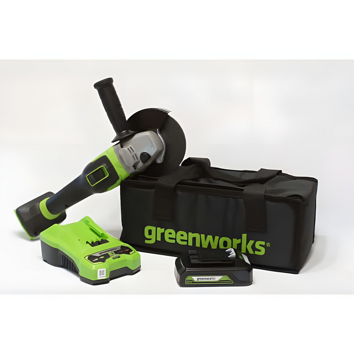Шлифмашина угловая аккумуляторная GREENWORKS GD24AGK2 3200207UA