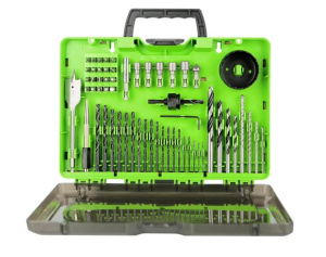 Набор сверл, бит, насадок, 60 пр. GREENWORKS 2944507