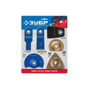 Набор насадок для реноватора, 6 предм., OIS-хвост. ЗУБР Профессионал 15574