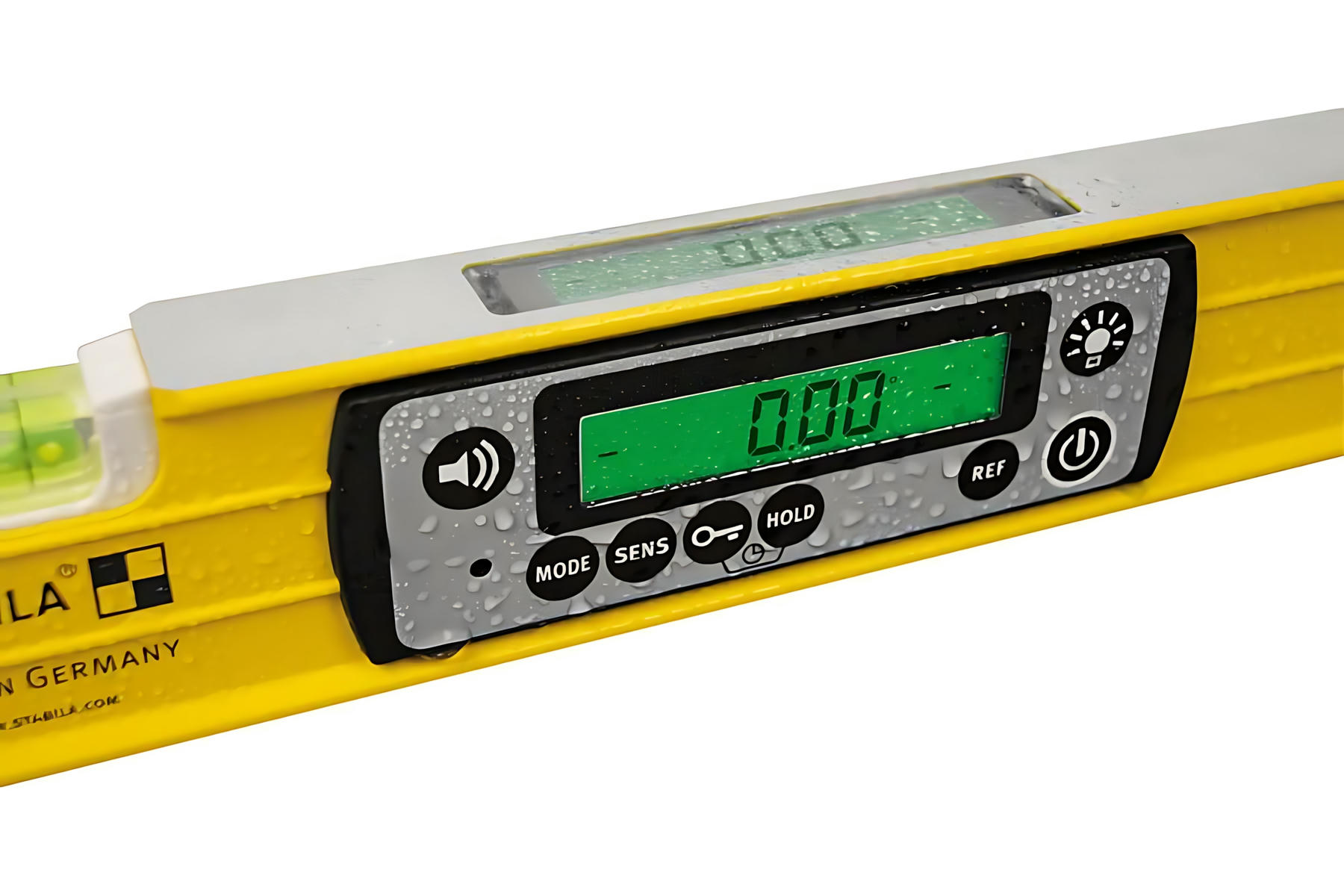 Уровень электронный 1220 мм (3 глазка, 2 ЖК дисп., IP67, точн. 0,5 мм/м) TECH 196 DL STABILA 19826