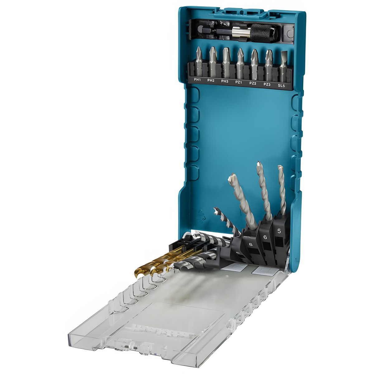 Набор сверл и насадок, 17 пр. MAKITA D-74887
