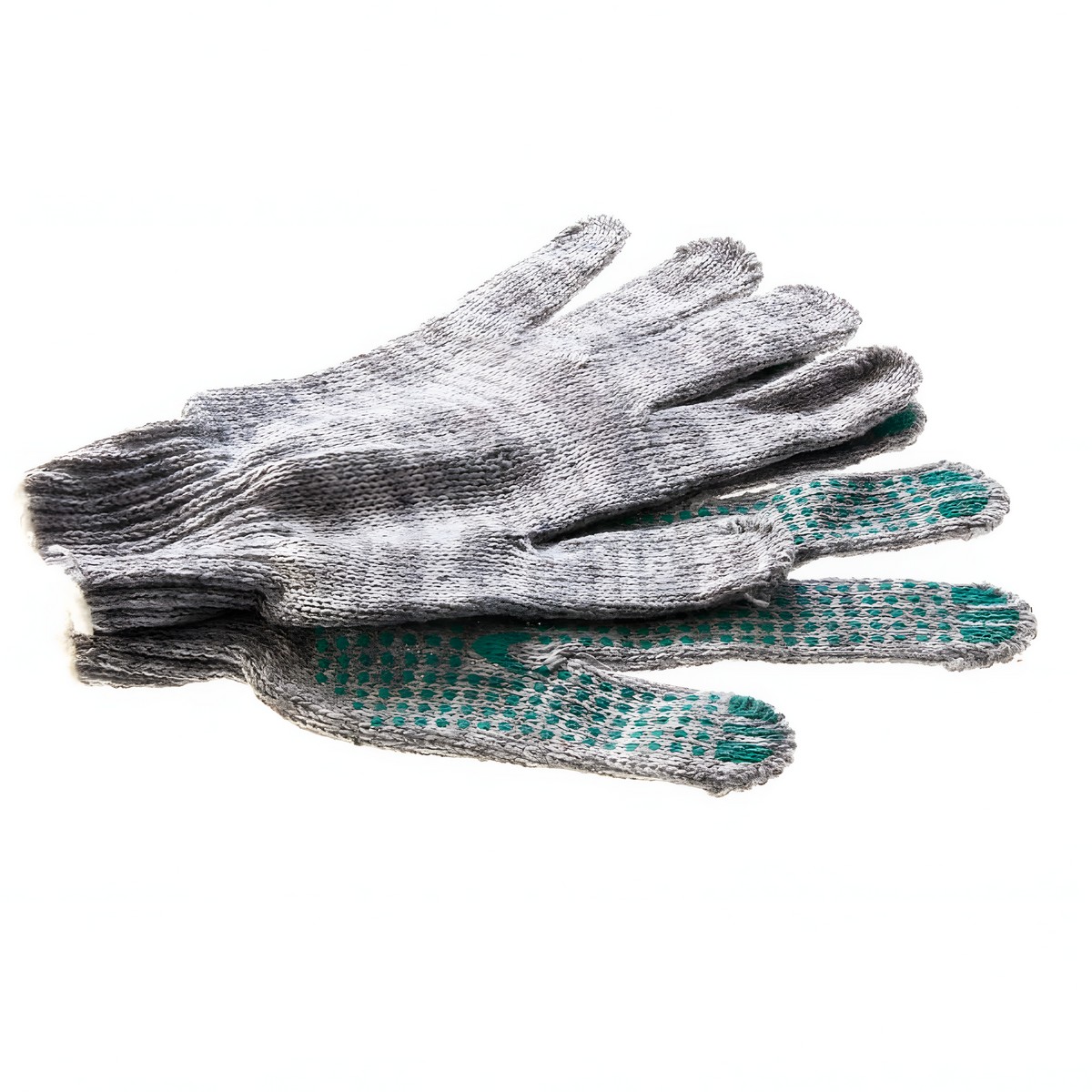 Перчатки трикотажные, с ПВХ точкой, меланж, 7 класс 67817