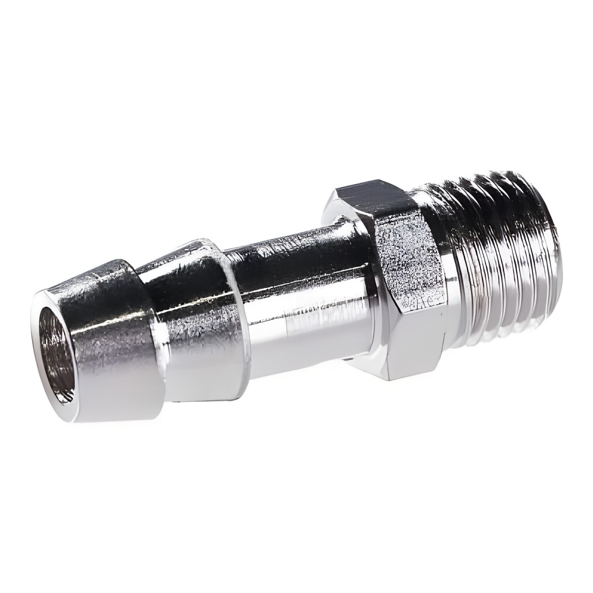 Переходник 1/4''M - елочка 12 мм с кольцом 12х17 мм (блистер) FUBAG 180266B