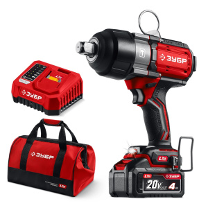 Гайковерт аккумуляторный ударный ЗУБР ГБУ-1000-41 LSM (сумка)