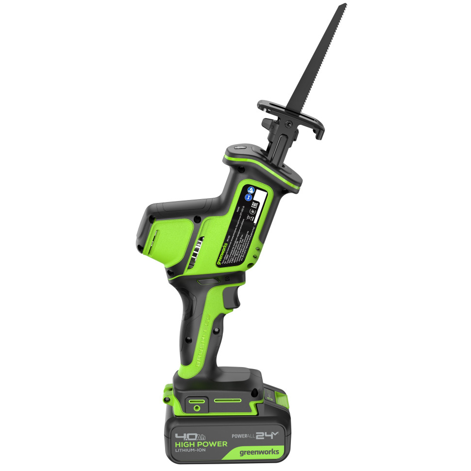 Пила сабельная аккумуляторная GREENWORKS GPT-CRS-25K4 1200507CUB