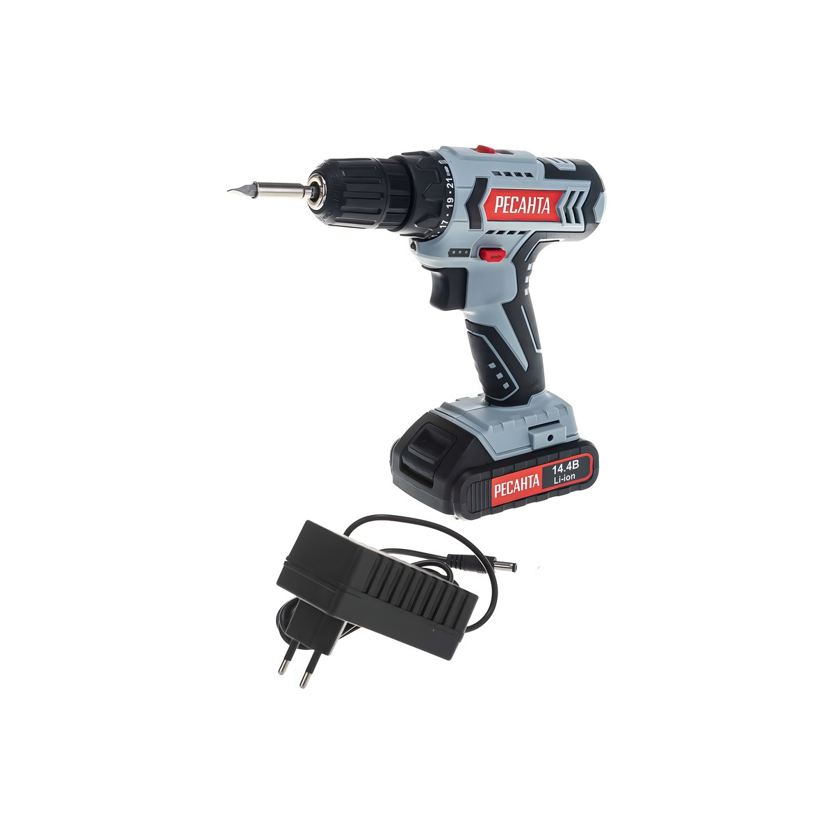 Дрель-шуруповерт аккумуляторная РЕСАНТА ДА-14-2Л