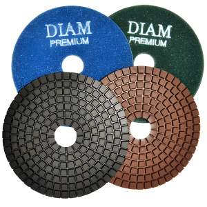 Круг алмазный шлифовальный гибкий 100 мм P800 Wet-Premium DIAM 000136