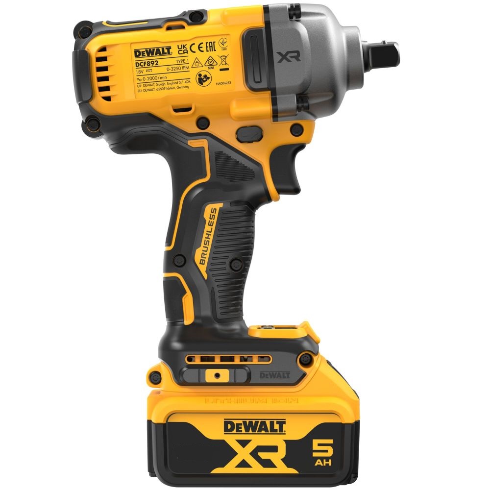 Гайковерт аккумуляторный ударный DEWALT DCF892P2T-В1