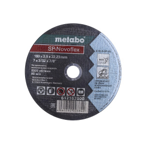 Круг отрезной 180 х 2.5 х 22.2 мм SP-Novoflex (нерж. сталь) METABO 617167000