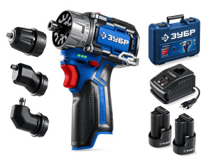 Дрель аккумуляторная ЗУБР КОМБИ №3 DB-125-22 Профессионал (кейс)