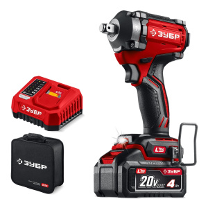 Гайковерт аккумуляторный ударный ЗУБР ГБУ-500-41 LSM