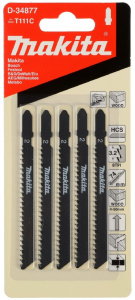 Пилки Basic (дерево, 5 шт.) MAKITA D-34877