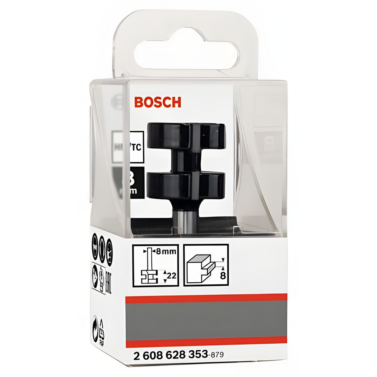 Фреза гребневая (d8/D25/H5/L58) HM BOSCH 2608628353