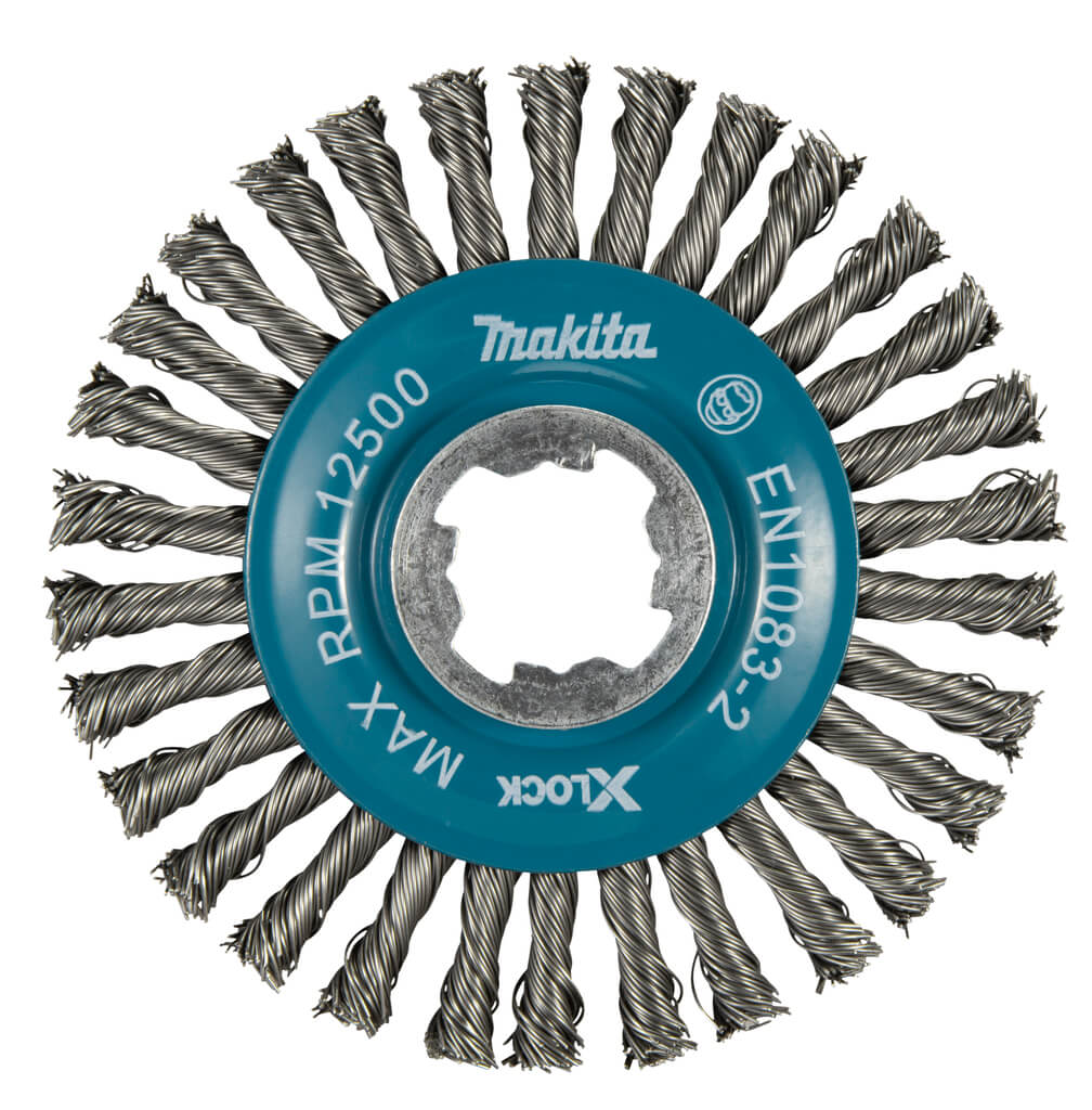 Щетка дисковая 115 мм (для УШМ, X-Lock, витой металл 0.5 мм) MAKITA D-73411
